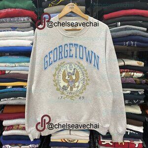 Vintage University Of Georgetown Sweathirt Retro 90s Georgetown Hoyas Shirt tee